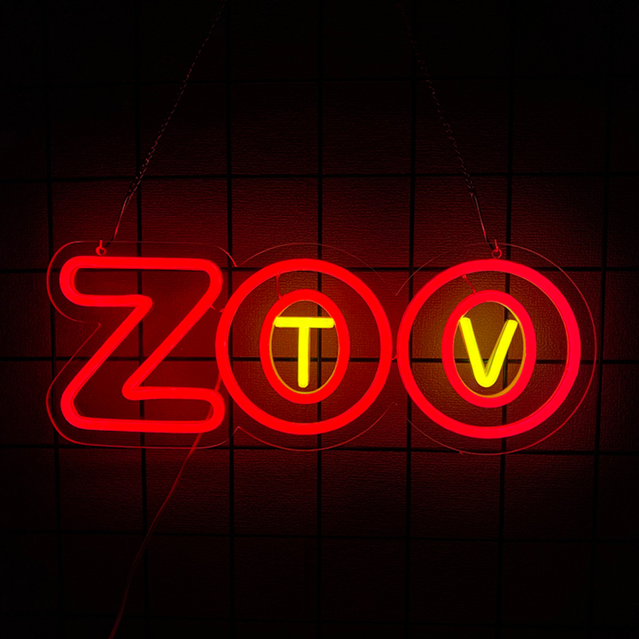 Zoo-TV-Neonschild, LED-Buchsta – Zoo Party Games Bewertung und Preis