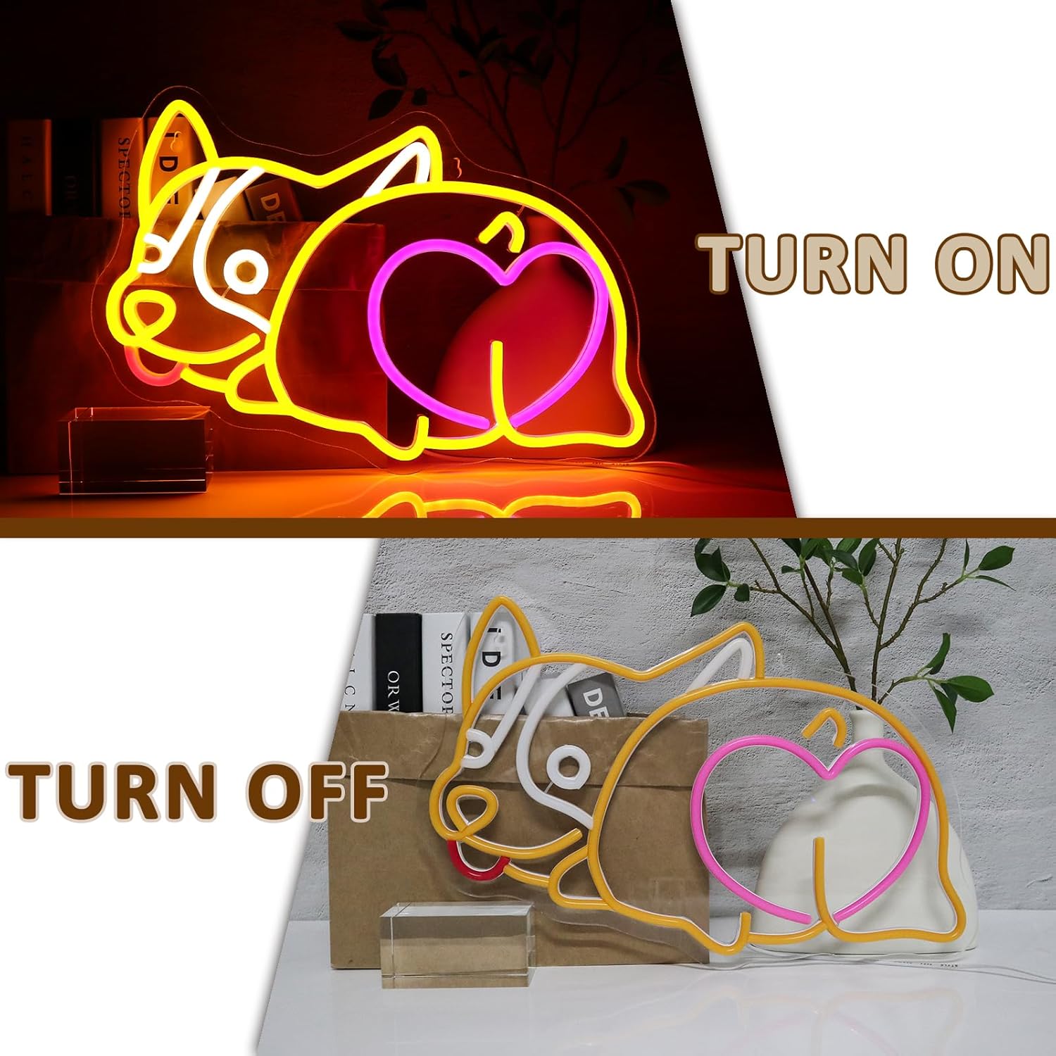 Corgie Dog Neonschild, USB-bet – Zoo Party Games Bewertung und Preis
